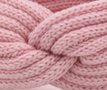Haarband Winter Twist Knitted Licht Roze - Gebreide Haarband