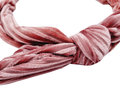 Haarband Knoop Strik Velvet Rib Roze