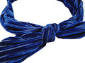 Haarband Knoop Strik Velvet Rib Blauw