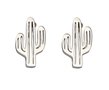 Oorbellen Minimalistisch Cactus Stainless Steel Zilver