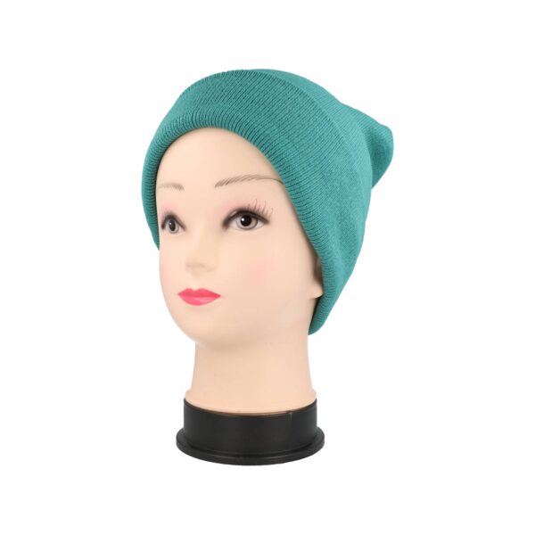 016_17 Beanie Muts - Basic - Unisex - Zeegroen