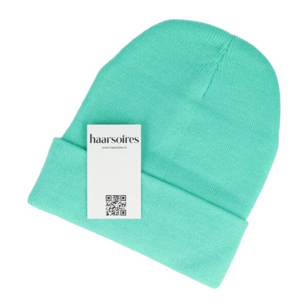 016_2 Beanie Muts - Basic - Unisex - Mintgroen