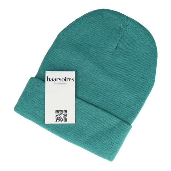016_4 Beanie Muts - Basic - Unisex - Zeegroen