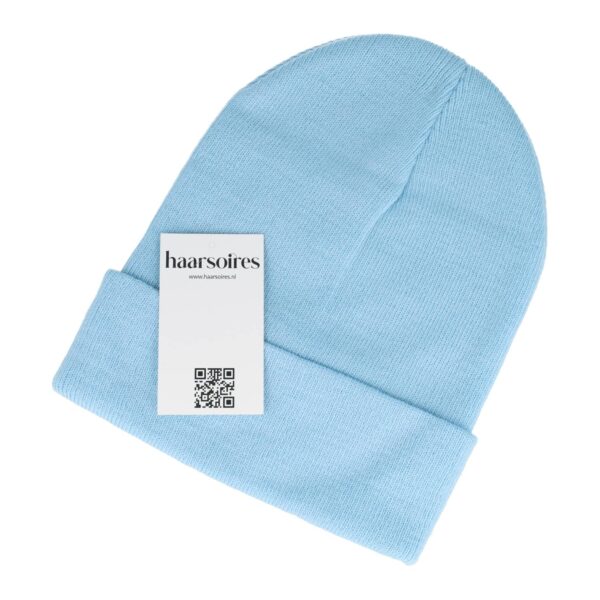 016_6 Beanie Muts - Basic - Unisex - Lichtblauw