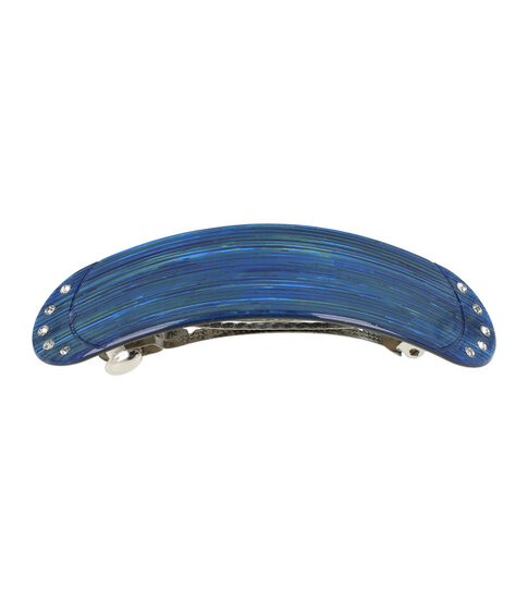 Haarspeld Metallic Streep Patroon 10cm Blauw