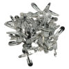 2034946581 DIY haarspeld klikklak 4 cm – metalen klikklakspeldjes – zilver – set van 100