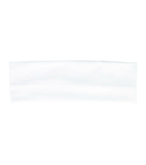 2040771051 Haarband stof - Basic 6cm - Wit