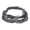 2062105200 Haarband Twist 6cm – Effen Kleur – Velvet Stof – Grijs
