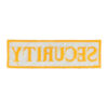 2080056936 DIY applicatie strijkpatch Security 3,5 cm x 11,5 cm – opstrijkbaar – zwart/geel
