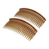 2080169622 Haarspeld Sierkam Opsteekkammen - Basic grove tand 10cm - Bruin - Set van 2
