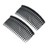 2080500444 Haarspeld Sierkam Opsteekkammen - Basic grove tand 10cm - Zwart - Set van 2