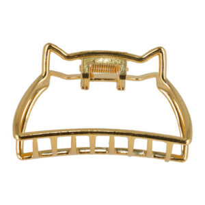 Haarspeld Haarklem 7cm – Kat Vorm – Metaal – Goud