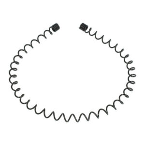 Haarband Diadeem 0,8cm – Gedraaide Draad – Metaal – Zwart