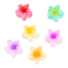 Haarspeld Haarklemmen 4cm – Lelie Bloemvorm – Roze Groen Geel Oranje Paars – Set van 6