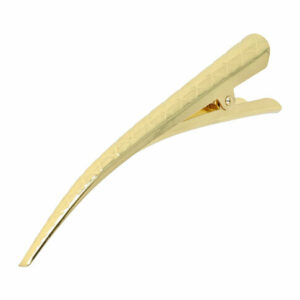 Haarspeld Duckklem 13cm – Basic – Ruitpatroon – Metaal – Goud