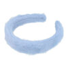 2083299597 Haarband Diadeem 3cm – Fluffy Teddy Imitatiebont – Blauw