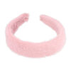 2083299615 Haarband Diadeem 3cm – Fluffy Teddy Imitatiebont – Roze