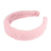 2083299618 Haarband Diadeem 3cm – Fluffy Teddy Imitatiebont – Roze