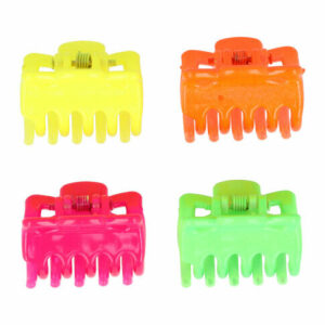 Haarspeld Haarklemmen 2,5cm – Basic Neon – Groen Geel Oranje Roze – Set van 4