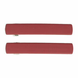 Haarspeld Patentspeld Recht 6cm – Basic Matte Kleur – Rood – Set van 2