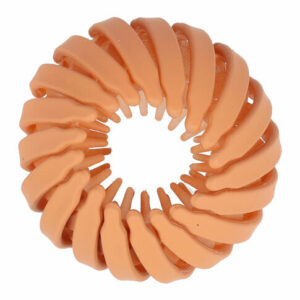 Haarspeld Haarklem – Vogelnest Knotklem – Kunststof – Lichtbruin