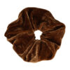 2084044917 Haarelastiek Scrunchie – Basic – Velvet Stof – Bruin