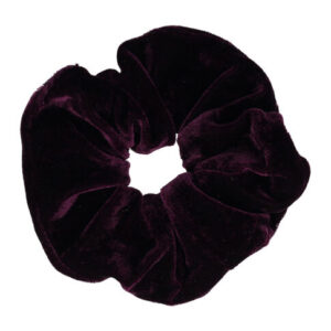 Haarelastiek Scrunchie – Basic – Velvet Stof – Donkerpaars