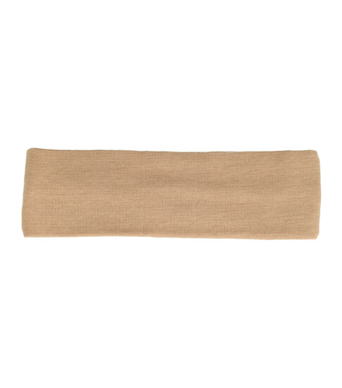2091977445 Haarband stof - Basic 5cm - Beige