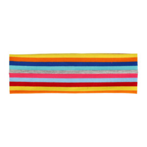 Haarband stof - Regenboog streep 6cm - Multicolor