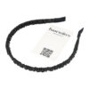 2093345391 Haarband Diadeem 1cm – Gerimpeld Imitatie Lakleer – Zwart