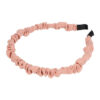 2093376030 Haarband Diadeem 1cm – Glitter Steentjes – Gerimpelde Stof – Roze