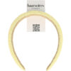 2095073571 Haarband Diadeem 3cm – Zacht Gevuld – Blokpatroon Stof – Geel