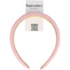 2095075653 Haarband Diadeem 3cm – Zacht Gevuld – Blokpatroon Stof – Roze