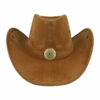 2095392849 Cowboyhoed - Western hoed in velvet ster onesize - Bruin