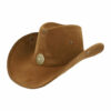 2095392858 Cowboyhoed - Western hoed in velvet ster onesize - Bruin
