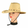 2095392972 Cowboyhoed - Western hoed met stiksel onesize - Beige