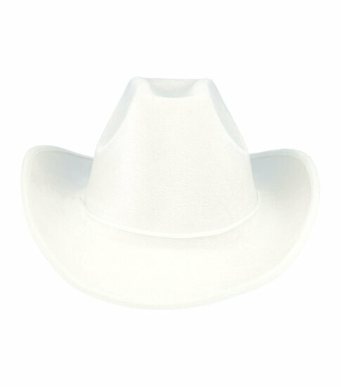 2095393137 Cowboyhoed - Western Hoed - Velvet - One Size - Wit