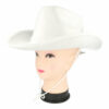 2095393143 Cowboyhoed - Western Hoed - Velvet - One Size - Wit