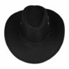 2095393560 Cowboyhoed - Western Hoed in Linnenlook - One Size - Zwart