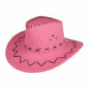 2095393674 Cowboyhoed - Western hoed met stiksel onesize - Roze