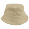 Bucket Hat Hoedje – Rib Stof – One Size – Beige