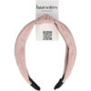 2096055255 Haarband Diadeem 3cm – Knoop & Glitterprint Stof – Roze