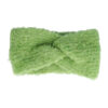2097306153 Haarband Twist 10cm – Soft 8% Wol – Gebreide Stof – Groen