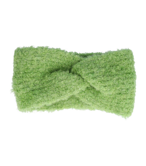2097306153 Haarband Twist 10cm – Soft 8% Wol – Gebreide Stof – Groen