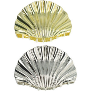 Haarspeld Haarklemmen 9,5cm – XL Schelpvorm – Metaal – Goud Zilver – Set van 2