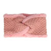 2098441674 Haarband Twist 12cm – Teddy 10% Wol – Gebreide Stof – Roze