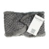2099511522 Haarband Twist 12cm – Teddy 10% Wol – Gebreide Stof – Grijs