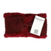 2099598246 Haarband Twist 12cm – Teddy 10% Wol – Gebreide Stof – Rood