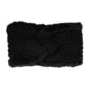 2099599287 Haarband Twist 12cm – Teddy 10% Wol – Gebreide Stof – Zwart