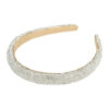 2100613410 Haarband Diadeem 1,5cm – Dik Gevuld – Glitter Steentjes – Zilver
